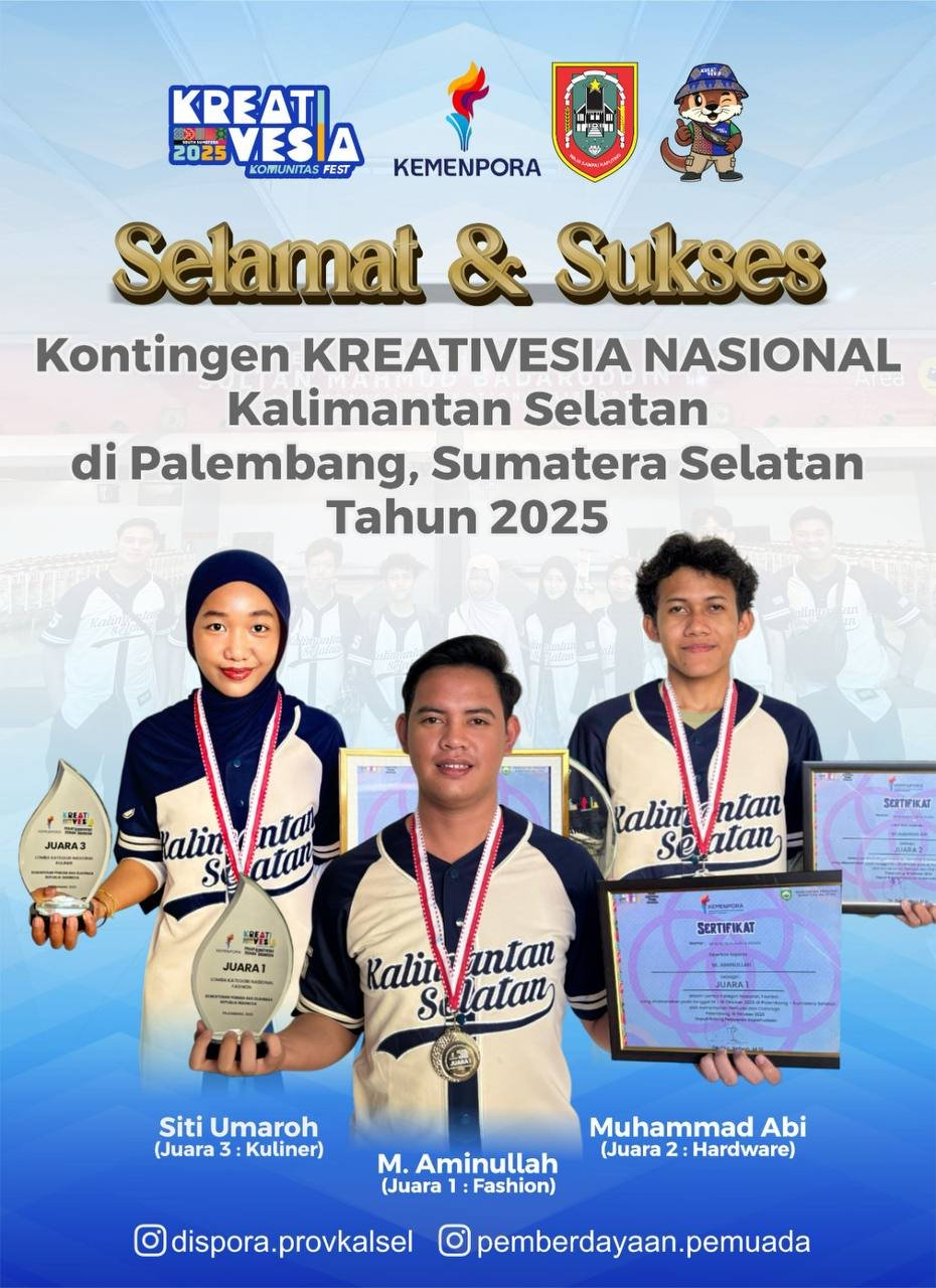 Tiga Inovator Muda Kalsel Ukir Prestasi di Kreativesia Tingkat Nasional