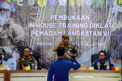 Satpol PP dan Damkar Kalsel Cetak Aparatur Pemadam yang Andal dan Siap Hadapi Situasi Darurat