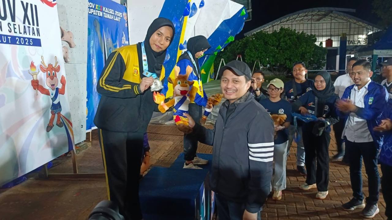 Wagub Kalsel Semangati Atlet Panjat Tebing di Porprov XII Tanah Laut