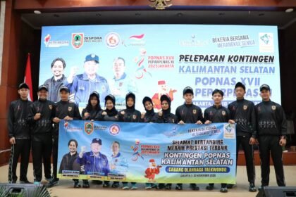 Kontingen Taekwondo Kalsel Siap Berlaga di POPNAS XVII Jakarta 2025