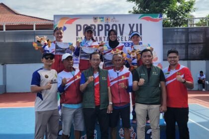 Regu Tenis Putri Banjarmasin Sabet Emas di Porprov Kalsel 2025