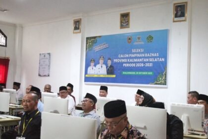 Sepuluh Peserta Seleksi Calon Pimpinan Baznas Kalsel Lolos Verifikasi dan Validasi