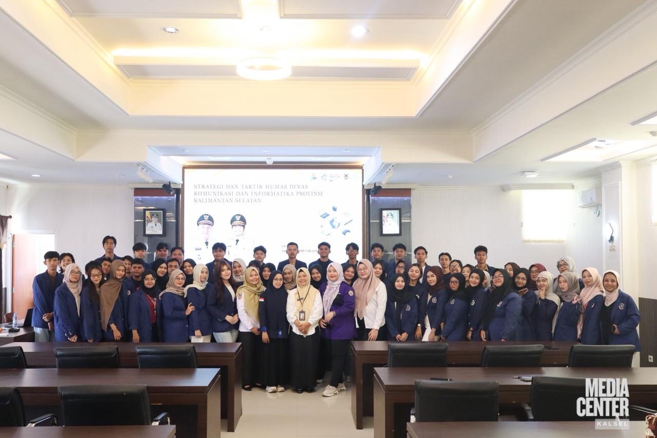 Diskominfo Kalsel Terima Kunjungan Mahasiswa UNISKA MAB dalam Studi Strategi dan Taktik Humas