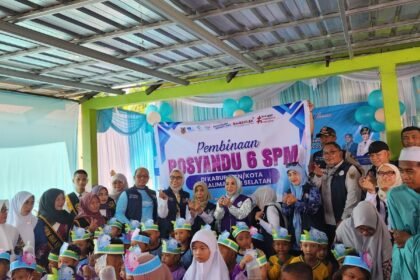 Ketua TP Posyandu Kalsel Lakukan Pembinaan Posyandu 6 SPM di Desa Mandiangin Barat