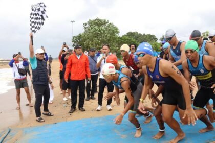 Atlet Triathlon Banjarmasin Langsung Raih Medali Porprov XII Kalsel 2025 di Tanah Laut
