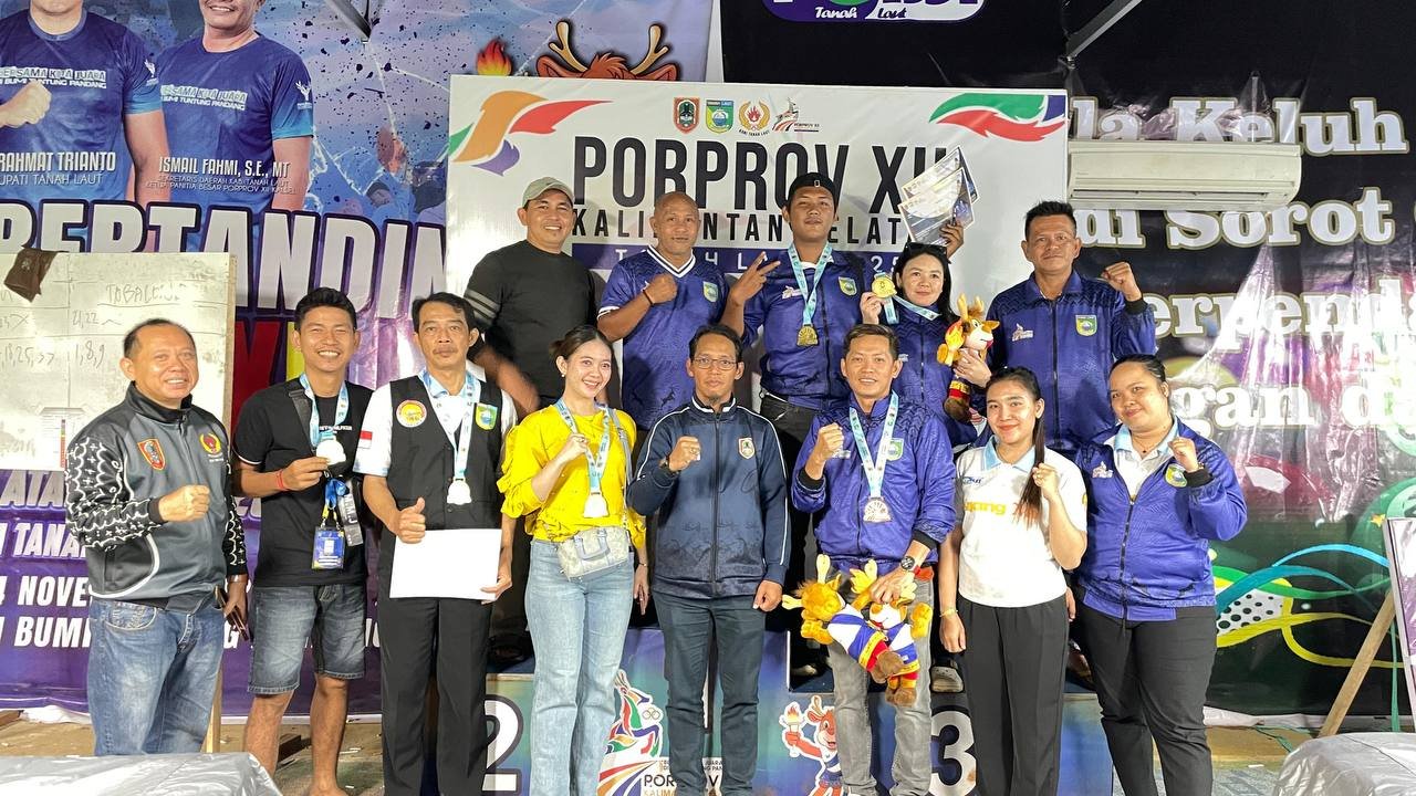 Raih 9 Emas, Biliar Tanah Laut Sabet Juara Umum Porprov Kalsel 2025