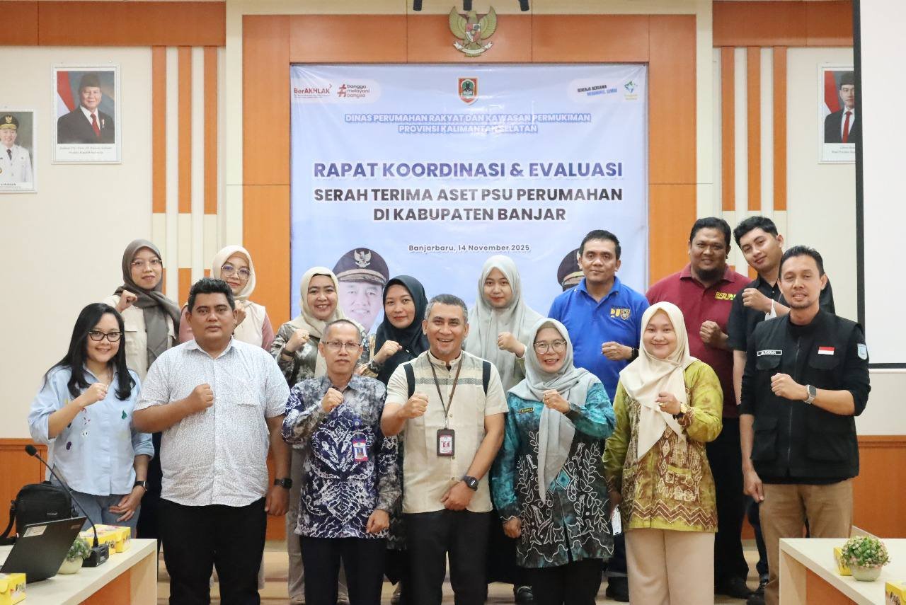 Pemprov Kalsel Percepat Serah Terima PSU Perumahan, Disperkim Gelar Rapat Koordinasi