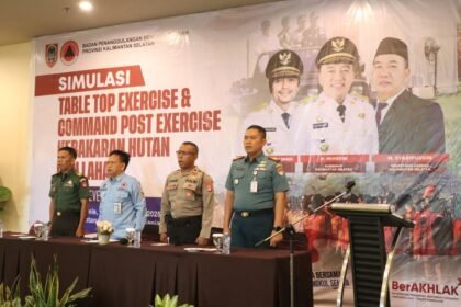 Cegah Karhutla, BPBD Kalsel Latih Sinergi Lintas Instansi Lewat Simulasi TTX dan CPX