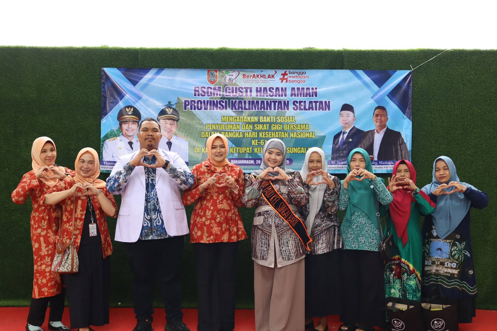 RSGM Gusti Hasan Aman Gelar Penyuluhan dan Aksi Sikat Gigi Bersama di Kampung Ketupat Peringati HKN ke-61