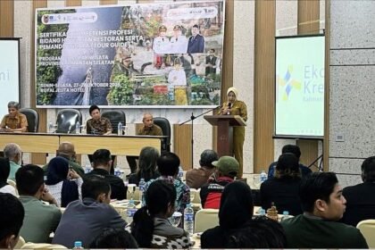 Kalsel Dorong SDM Unggul, Dispar Fasilitasi Sertifikasi Profesi Pariwisata