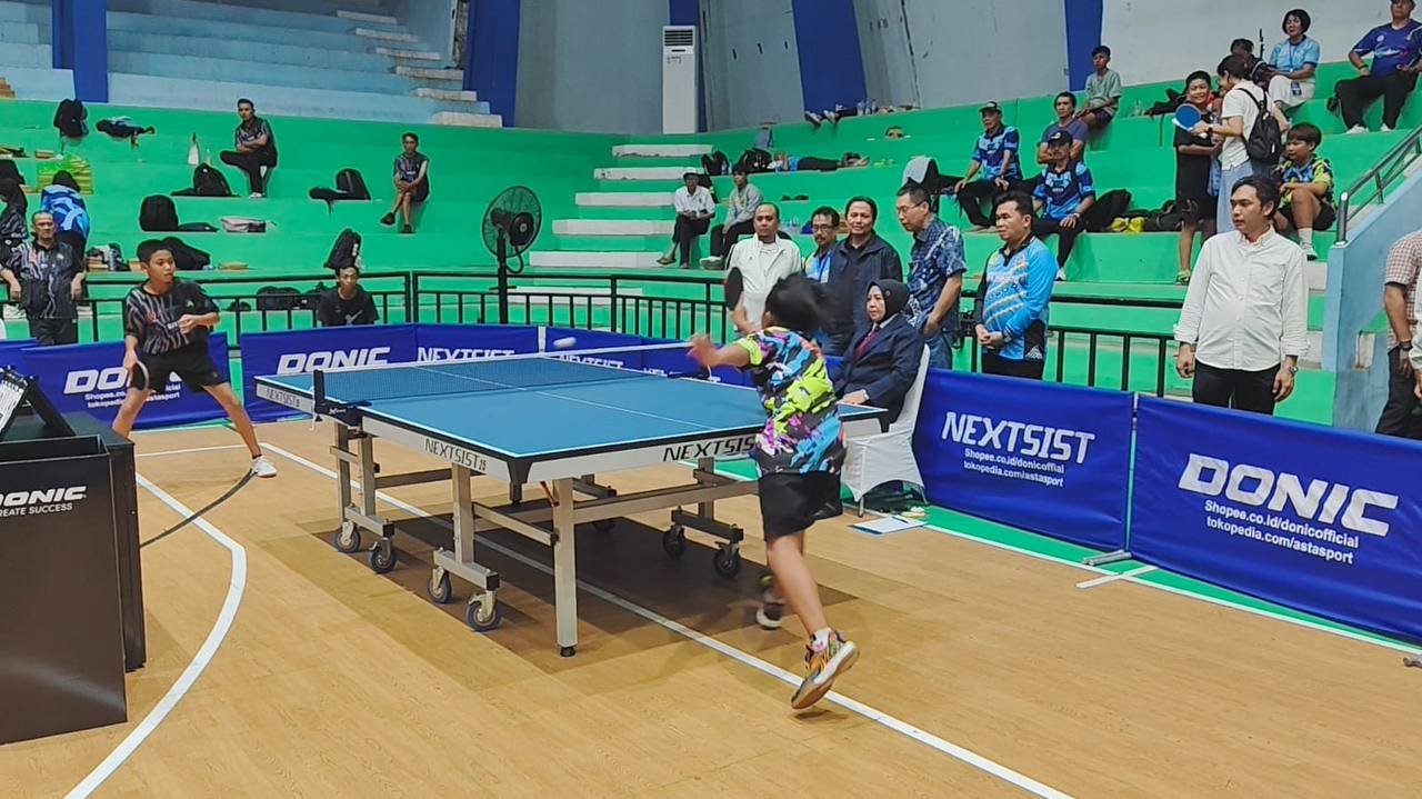 Wagub Kalsel Saksikan Langsung Keseruan Kejurnas Tenis Meja 2025 di Banjarmasin