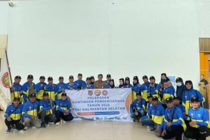Gubernur Kalsel Lepas Kontingen PGRI ke PORSENIJARNAS 2025 di Bandung, Target Masuk Lima Besar Nasional