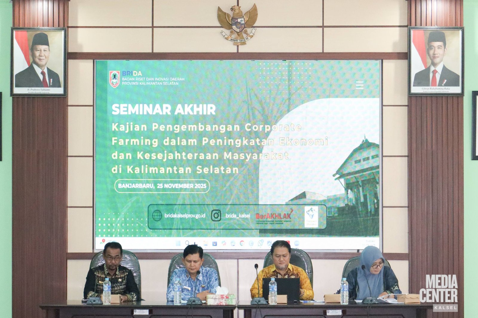 BRIDA Kalsel Gelar Seminar Akhir Kajian Corporate Farming untuk Dorong Penguatan Ekonomi dan Ketahanan Pangan