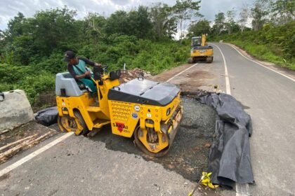 Respons Cepat PUPR Kalsel Atasi Kerusakan Oprit Jembatan Jalan Lingkar Banjarbaru–Batulicin