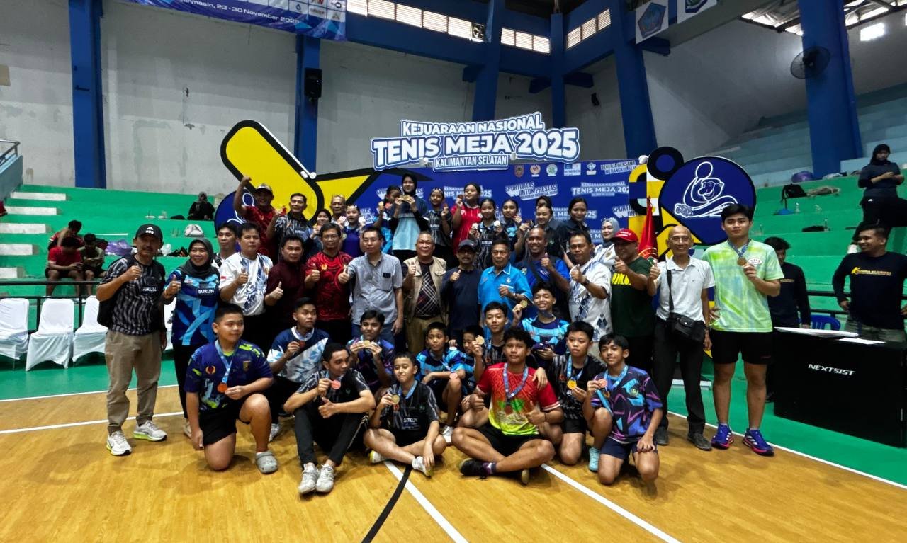 Kejurnas Tenis Meja Kalsel 2025: Dominasi Atlet Jawa dan Sumatera, Daftar Juara Dirilis