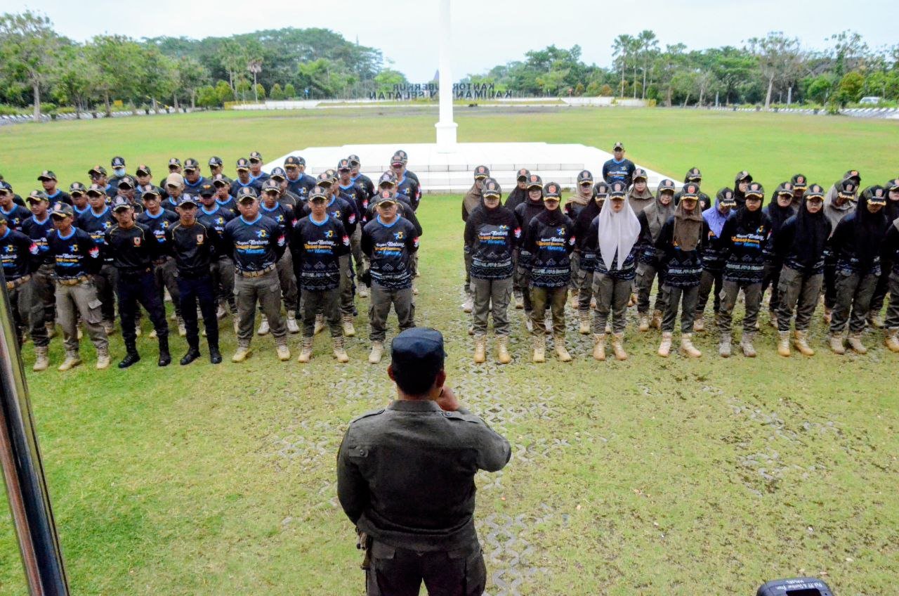 Tingkatkan Kapasitas dan Kesiapsiagaan Anggota, Satpol PP dan Damkar Provinsi Kalsel Gelar Pembinaan Kesamaptaan
