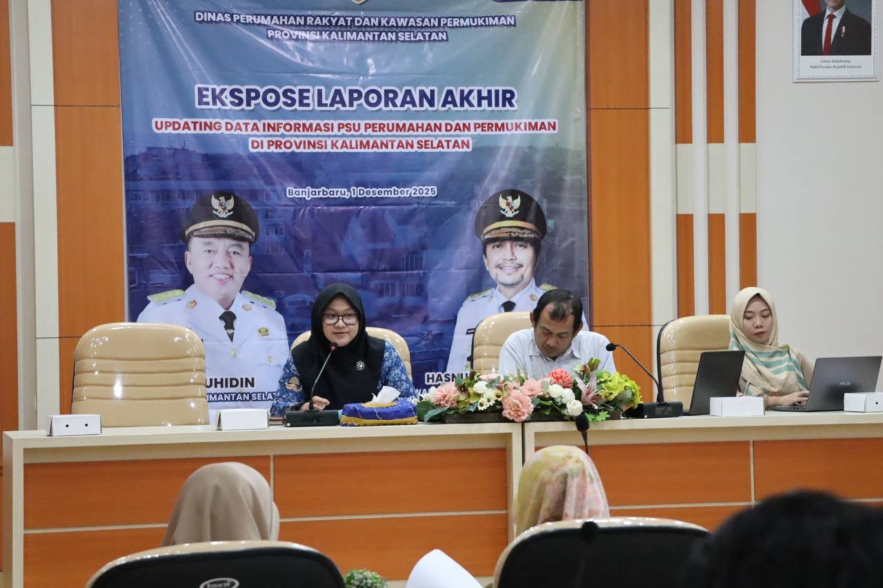 Percepat Pemerataan Infrastruktur Permukiman, Disperkim Kalsel Paparkan Hasil Updating Data PSU