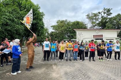 Dinas PUPR Kalsel Gelar Pengukuran Kebugaran ASN dalam Rangka Hari Bakti PU ke-80