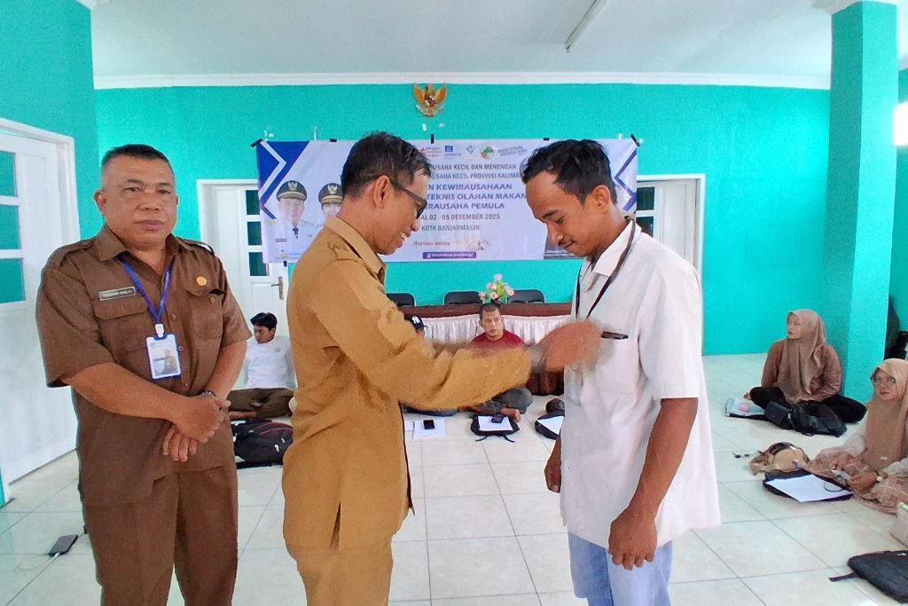 Dinas Koperasi dan UKM Kalsel Buka Pelatihan Olahan Makanan bagi Wirausaha Pemula di Banjarmasin