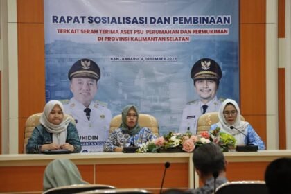 Kalsel Dorong Optimalisasi Penyerahan Aset PSU, Disperkim Gelar Sosialisasi dan Pembinaan