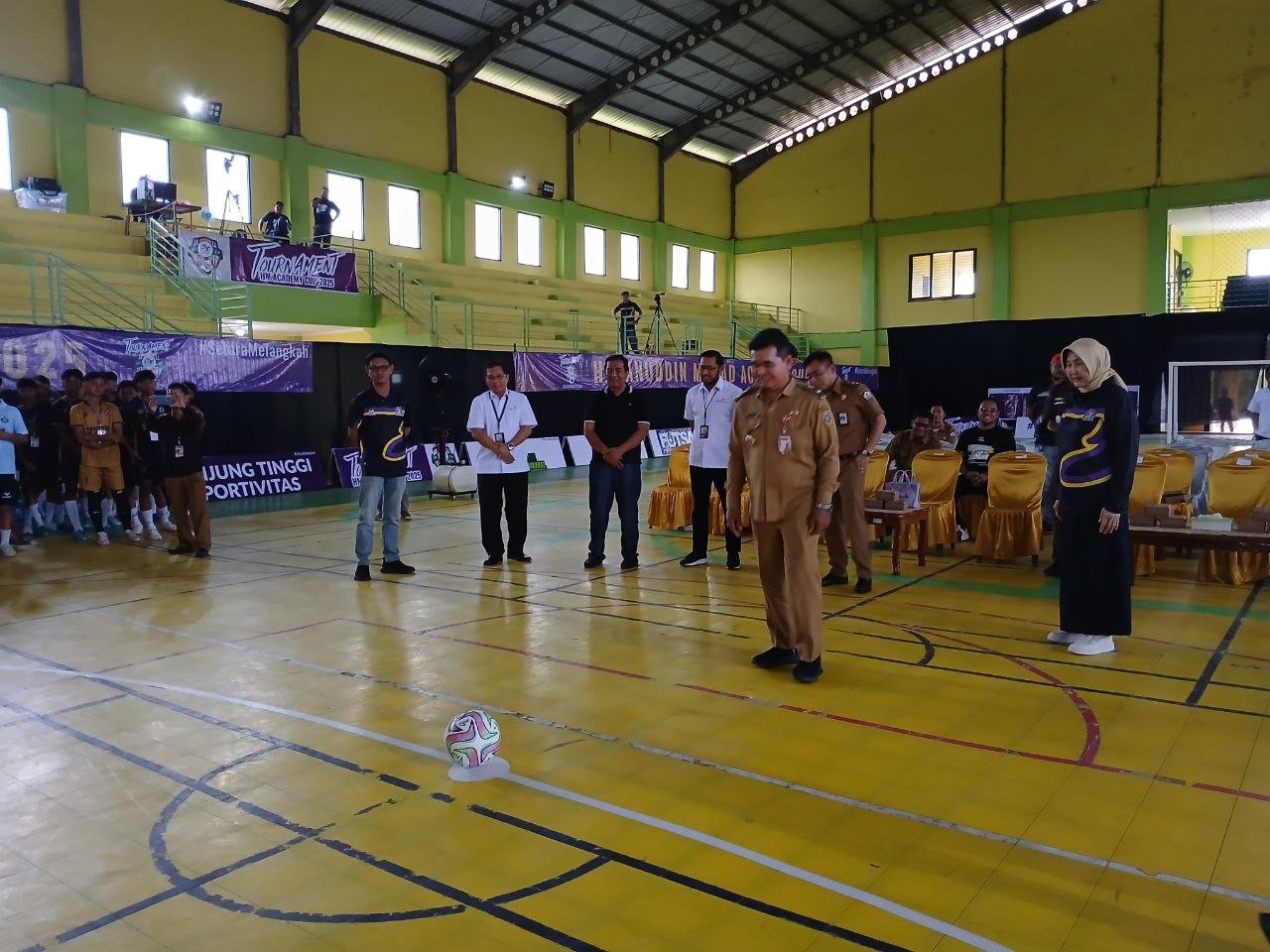 Pemprov Kalsel Dukung Penuh Turnamen Futsal Hasanuddin Murad Academy Cup Se-Kalimantan yang digelar di Kabupaten Barito Kuala