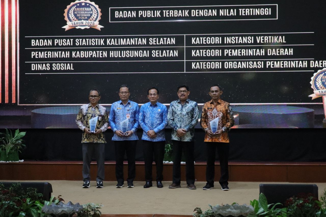Anugerah Keterbukaan Informasi 2025, Pemprov Kalsel Tegaskan Komitmen Transparansi