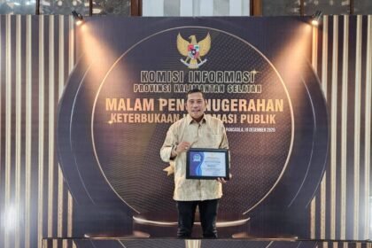 Dislutkan Kalsel Raih Penghargaan Kategori Informatif pada Anugerah Keterbukaan Informasi Publik Tahun 2025