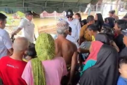 Ringankan Beban Warga Tertimpa Musibah Banjir, Dislutkan Kalsel Salurkan Bantuan di Teluk Selong