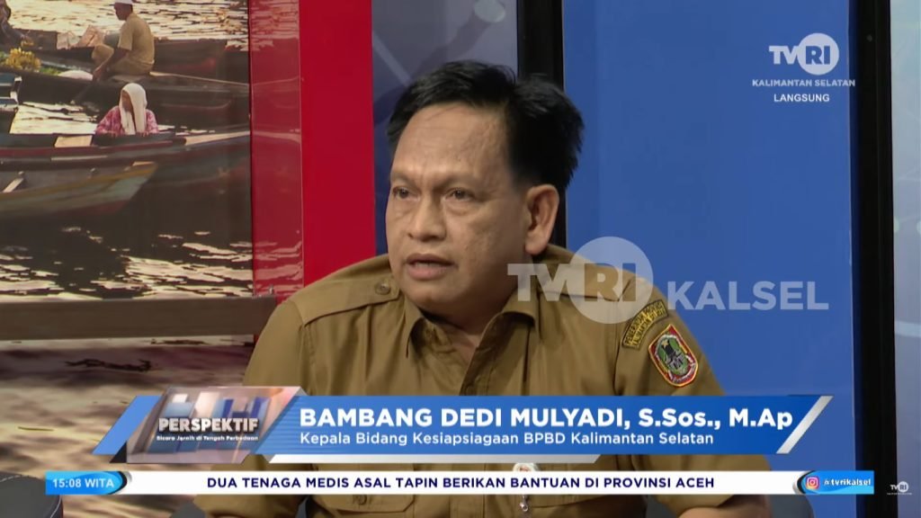BPBD Kalsel Paparkan Dampak Banjir dan Upaya Penanggulangan pada Program “Perspektif” TVRI