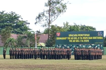 Pangdam XXII/Tambun Bungai Tutup DIKMABA IF dan Diktukba TNI AD di Banjarbaru, 510 Prajurit Resmi Dilantik