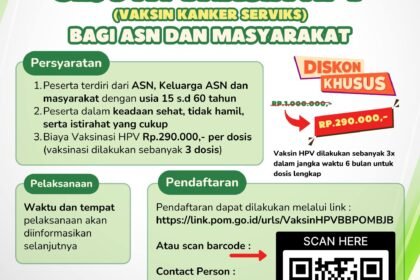 BBPOM di Banjarbaru Bersama KORPRI dan DWP Gelar Program Sejuta Vaksin HPV