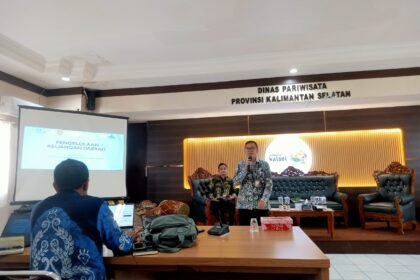 Sinergi Pengelolaan Keuangan, Dinas Pariwisata Kalsel Gelar Sosialisasi Penyamaan Persepsi SPJ