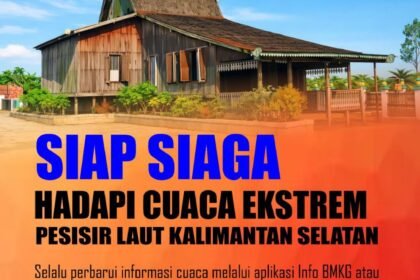 BPBD Kalsel Imbau Warga Pesisir Siaga Hadapi Cuaca Ekstrem