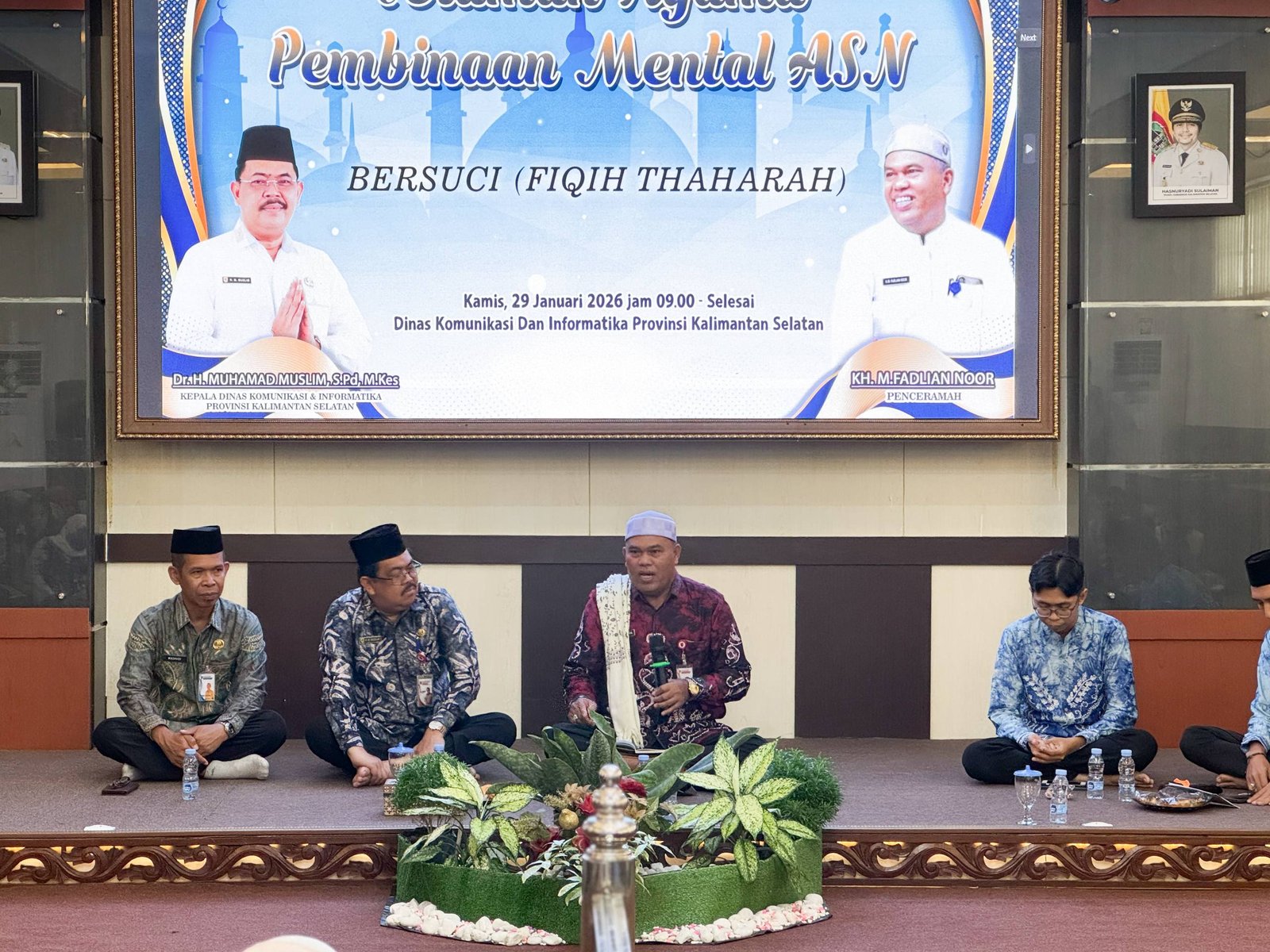 Diskominfo Kalsel Gelar Ceramah Agama Fiqih Thaharah, Perkuat Keseimbangan Spiritual ASN