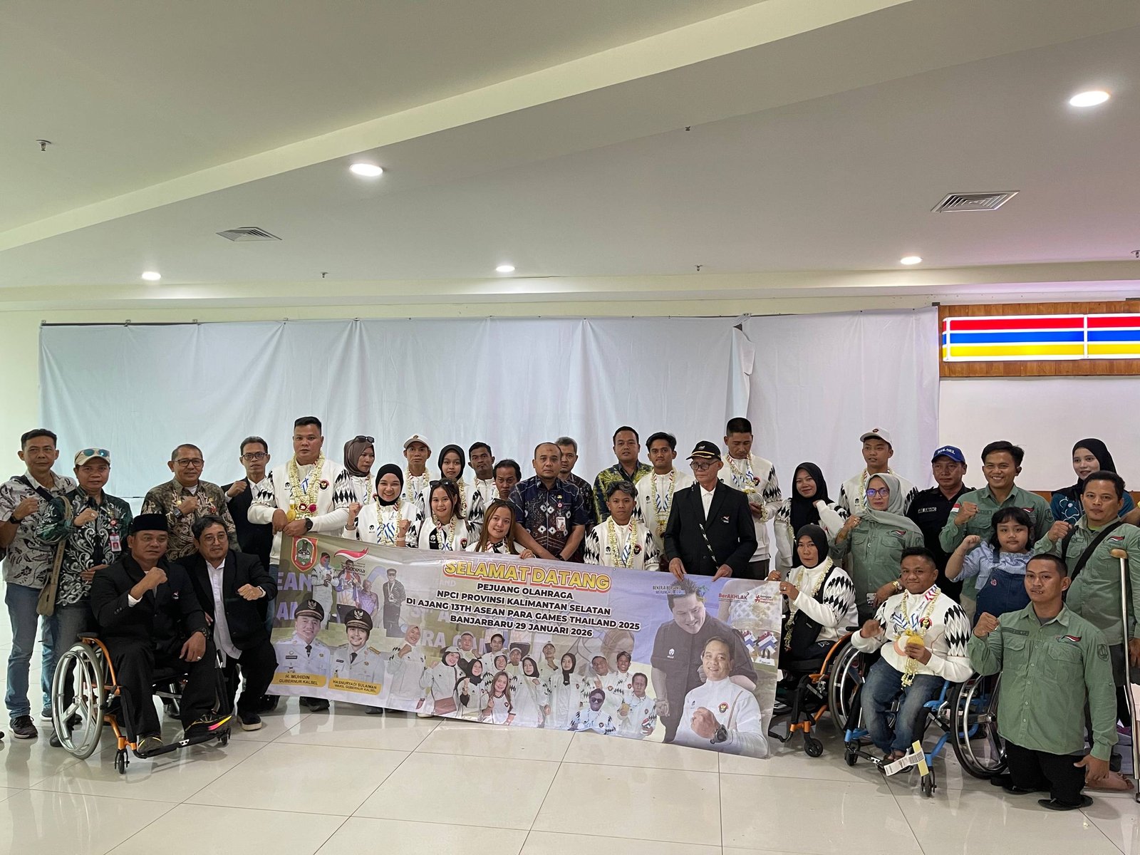 Pemprov Kalsel Sambut Kepulangan Atlet NPC Peraih Medali ASEAN Para Games Thailand