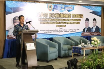 Rakornis Ketenagakerjaan dan Ketransmigrasian 2026, Dorong Sinergi Perluasan Kesempatan Kerja di Kalsel