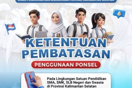 Tingkatkan Fokus Belajar, Disdikbud Kalsel Batasi Penggunaan Ponsel bagi Siswa