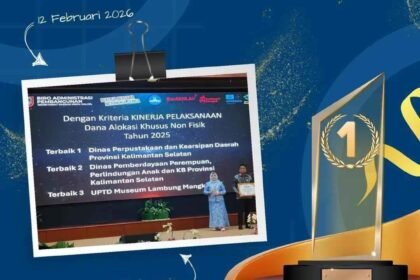 Dispersip Kalsel Raih Terbaik I Kinerja Pelaksanaan DAK Non Fisik 2025