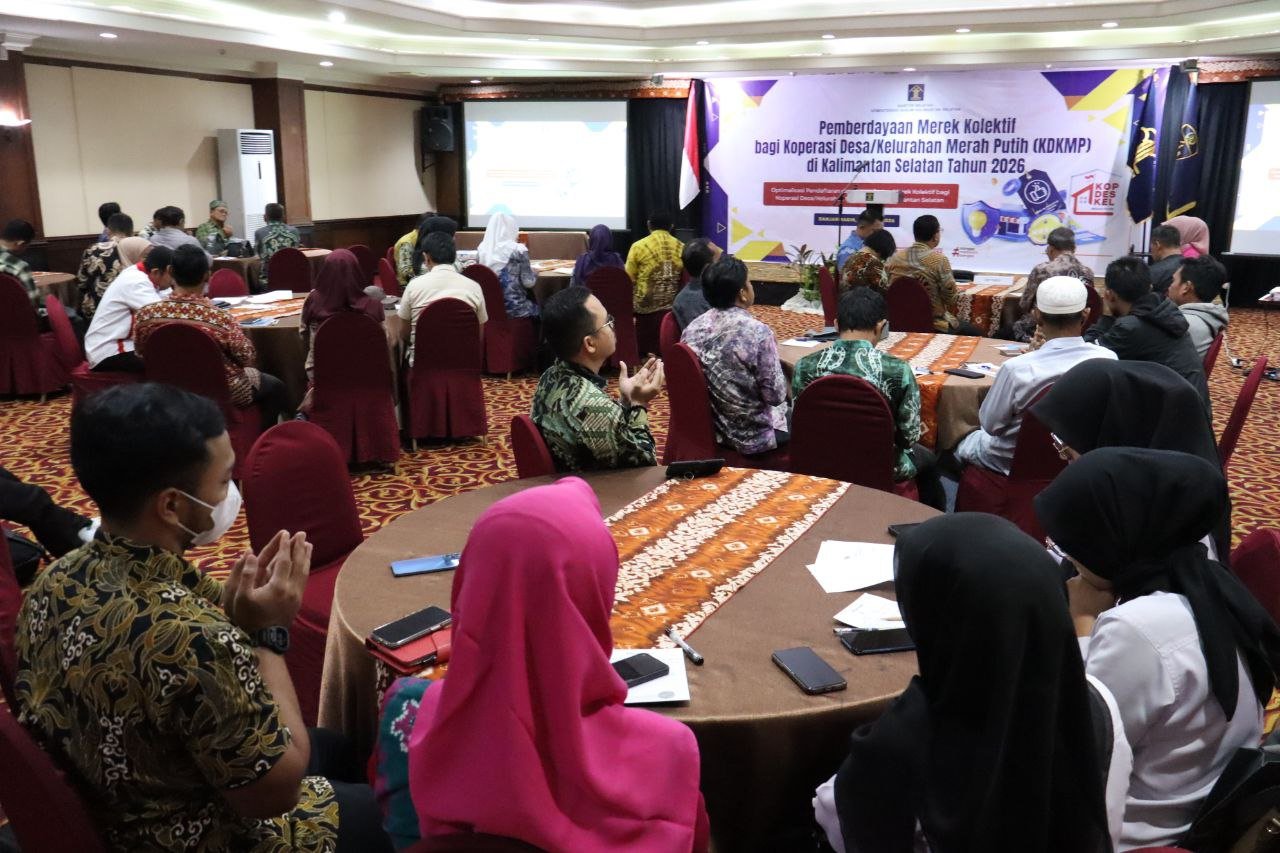 Kakanwil Kemenkum Kalsel Dorong Koperasi Desa/Kelurahan Merah Putih Perkuat Identitas Melalui Merek Kolektif