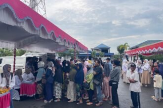 Bazar Gerakan Pangan Murah di TVRI Banjarmasin Diserbu Warga