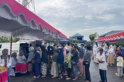 Bazar Gerakan Pangan Murah di TVRI Banjarmasin Diserbu Warga