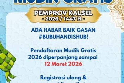 Antusias Tinggi, 300 Warga Kalsel Ikuti Program Mudik Gratis Pemprov