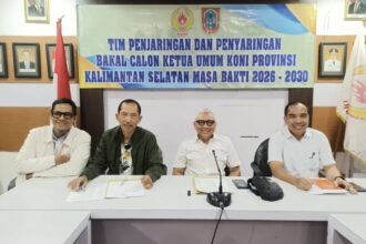 Tim Penjaringan KONI Kalsel Resmi Buka Pendaftaran Calon Ketua Umum 2026–2030