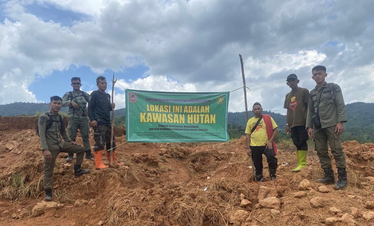 Pendekatan Humanis, Dishut Kalsel Tertibkan PETI di Tahura Sultan Adam