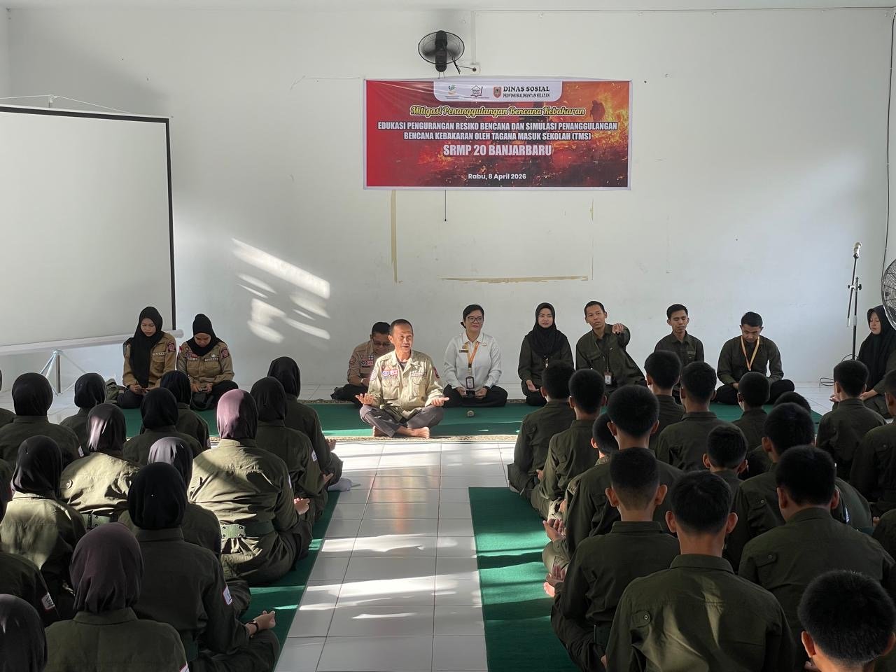 SRMP 20 Banjarbaru Gelar Edukasi Mitigasi Bencana, Libatkan 100 Siswa dalam Simulasi Tanggap Darurat