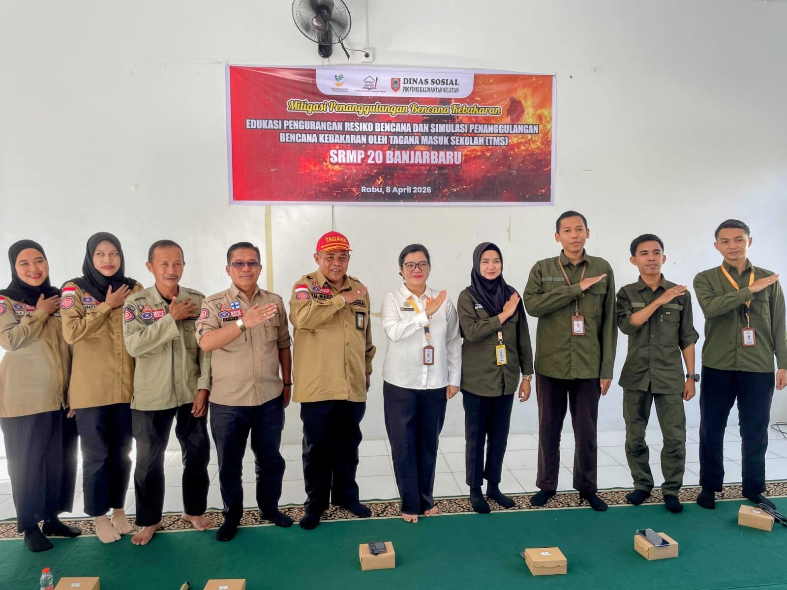 Dinsos Kalsel Edukasi Pengurangan Risiko Bencana bagi Siswa SR MP 20 Banjarbaru