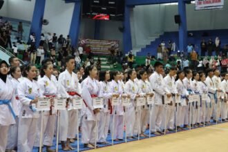 Ribuan Karateka Kalselteng Berlaga di Kejuaraan Karate Piala Pangdam XXII 2026