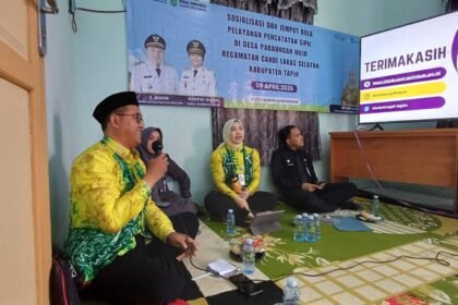 Disdukcapil Kalsel dan Tapin Hadirkan Layanan Jemput Bola di Pabaungan Hilir