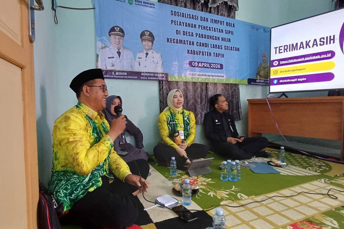 Disdukcapil Kalsel dan Tapin Hadirkan Layanan Jemput Bola di Pabaungan Hilir