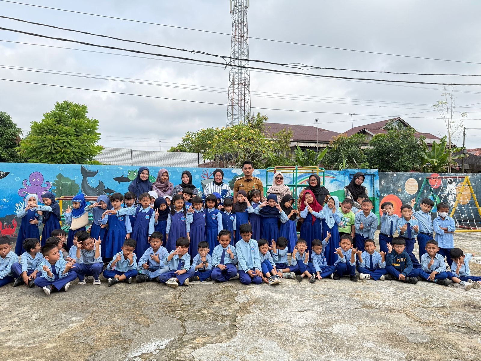 Edukasi Pemilahan Sampah Sejak Usia Dini, PAUD Citra Indonesia Terima Kunjungan Lurah Guntung Paikat